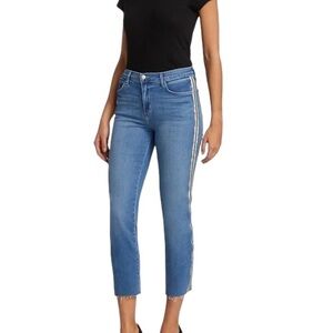 NWT L'Agence Sada High Rise Cropped Slim Blue Jeans 25 tuxedo crop high waist